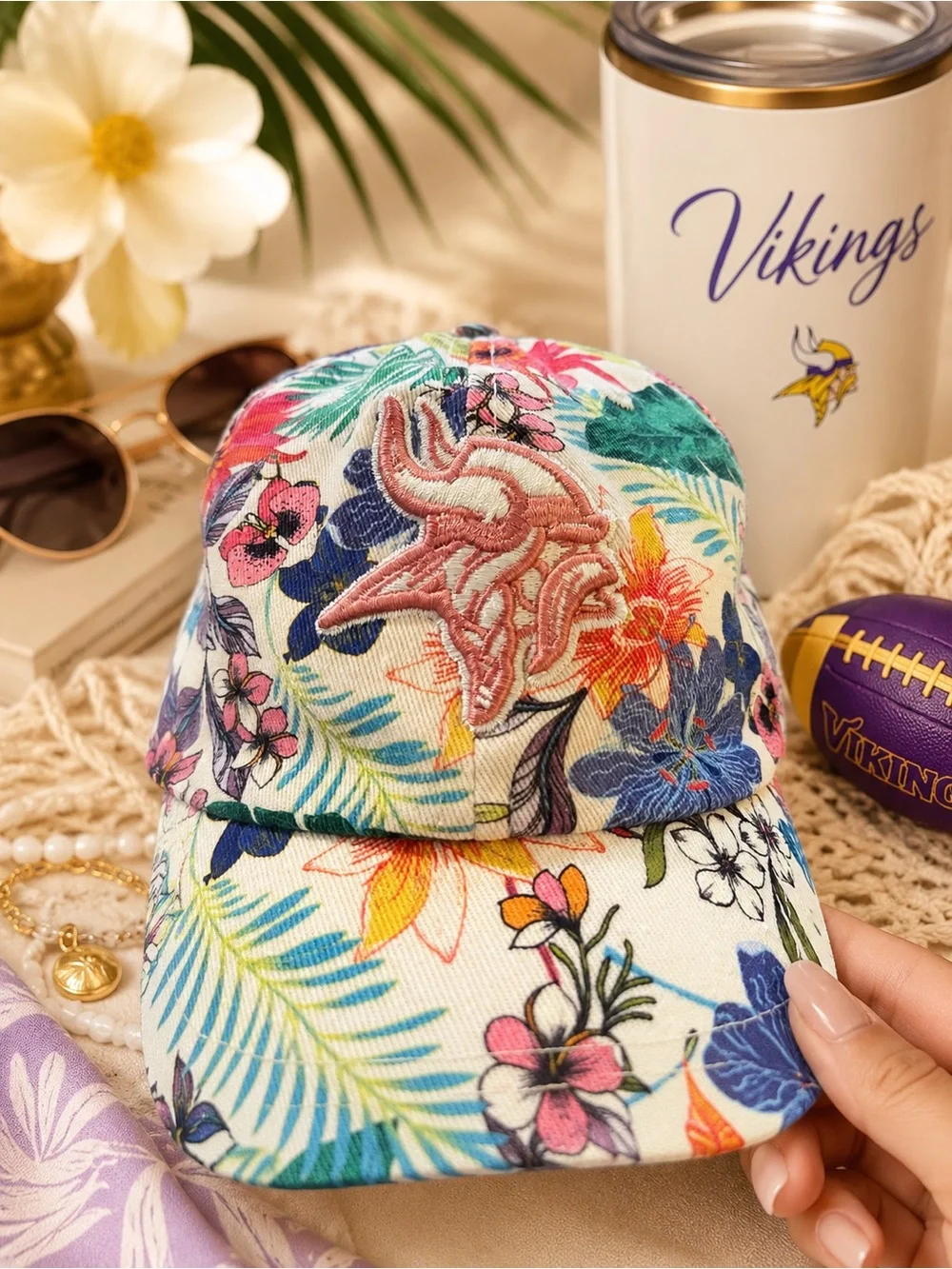 ’47 Brand Minnesota Vikings Floral Tropical Women’s Adjustable Hat